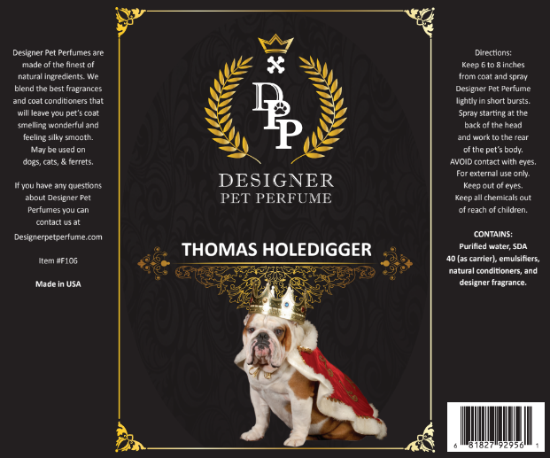 Thomas Holedigger Designer Pet Perfume