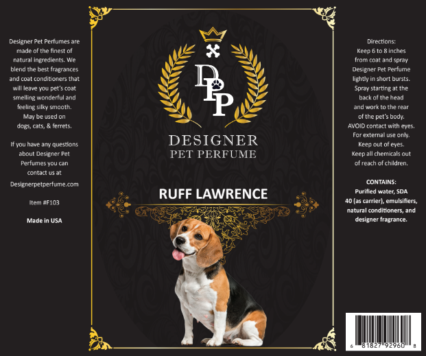 Ruff Lawrence Designer Pet Perfume